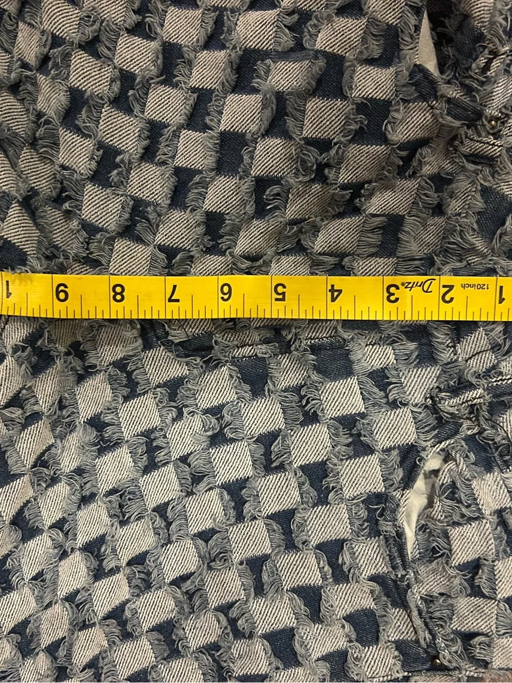 Jaded London Checkerboard Distressed Jeans waist 24